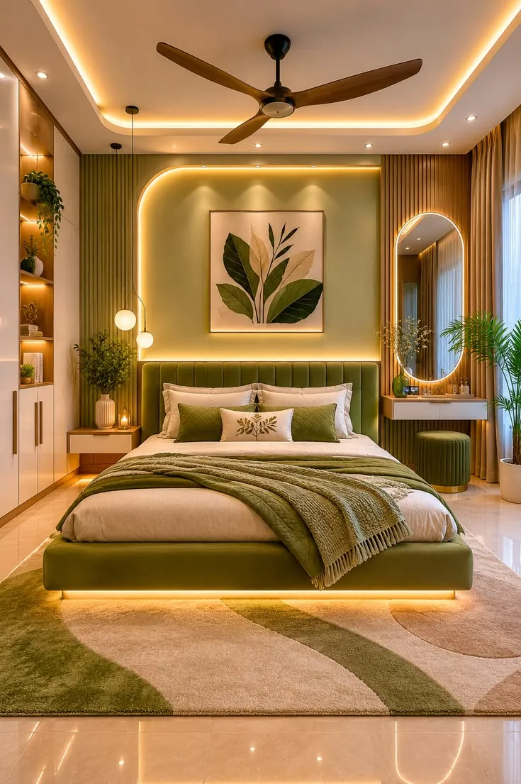 Villa Interiors Master Bedroom Design